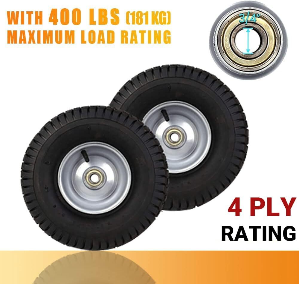 2 Front Wheel Tire Craftsman LT2000 LT3000 YT4500 CubCadet LTX1040 Snapper LT200 gallery