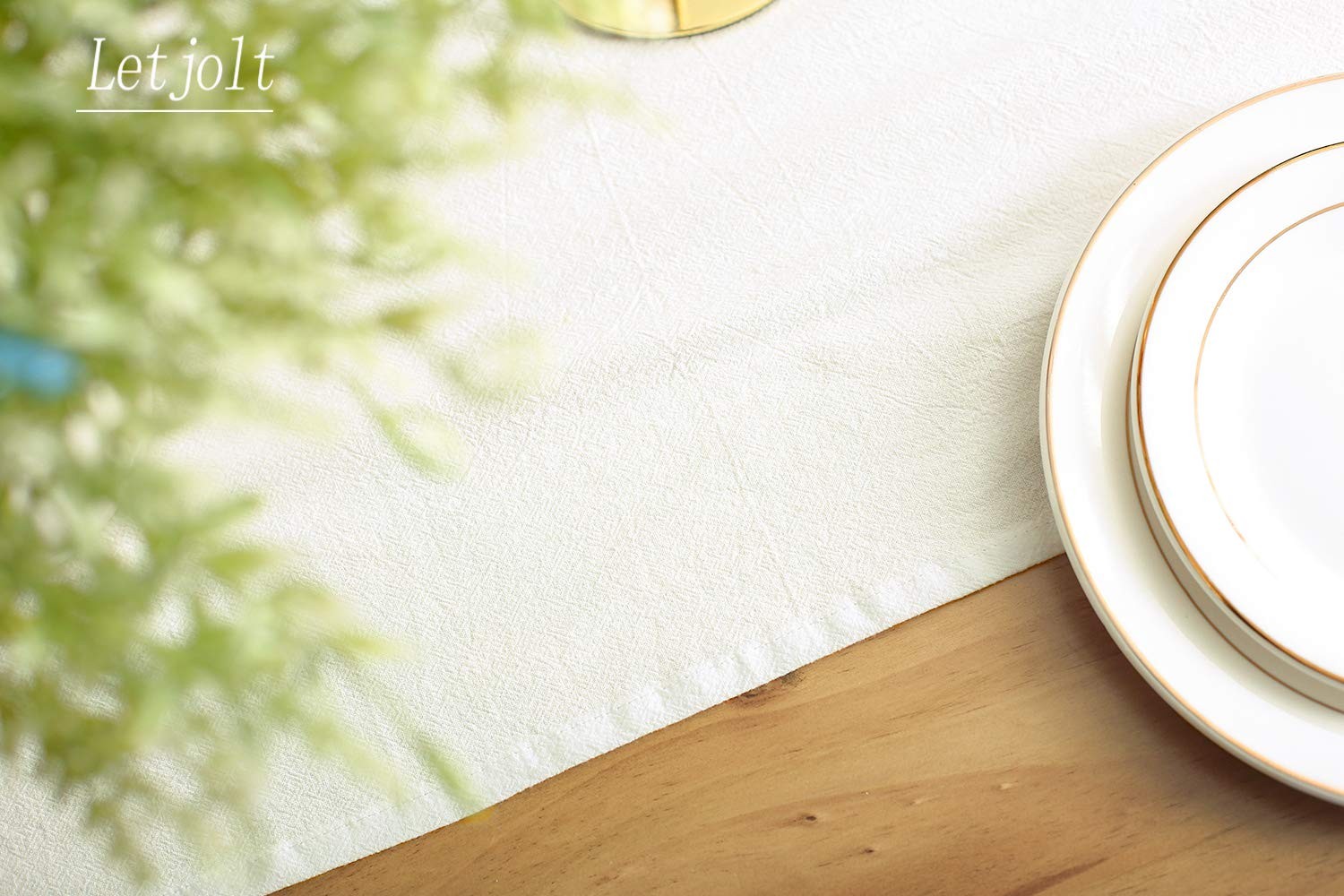 White Table Runner 72 Inches Long gallery