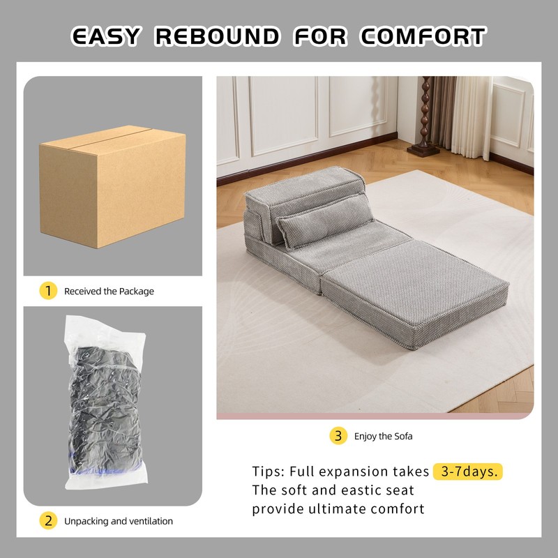 Compression Mahjong Sofa,Convertible Floor Sofa Bed ,DIY Boneless Modular Sectio gallery