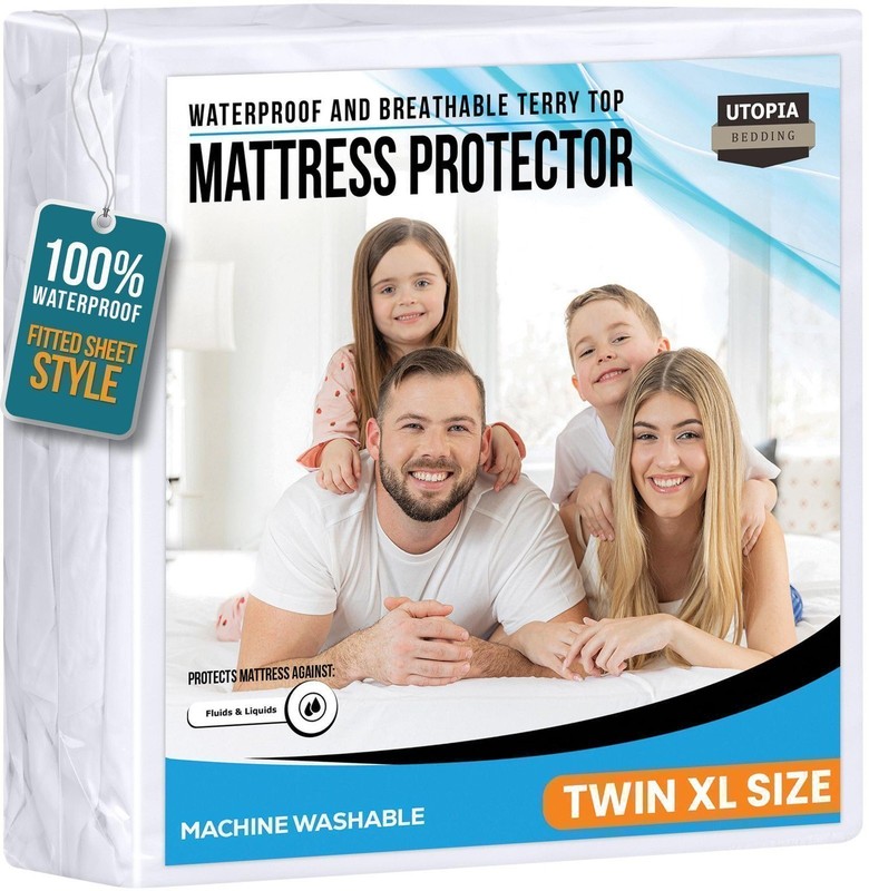 Twin Size Mattress Protector Waterproof 14 Pack, Premium 200 GSM Terry... gallery