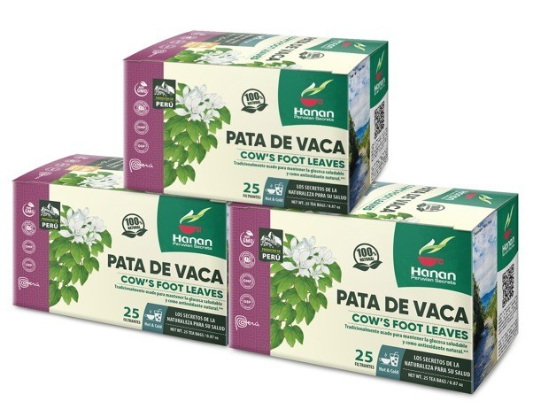 Hanan Peruvian Secrets Pata de Vaca Herbal Tea | 100% Natural Cow’s Foot Leaves gallery