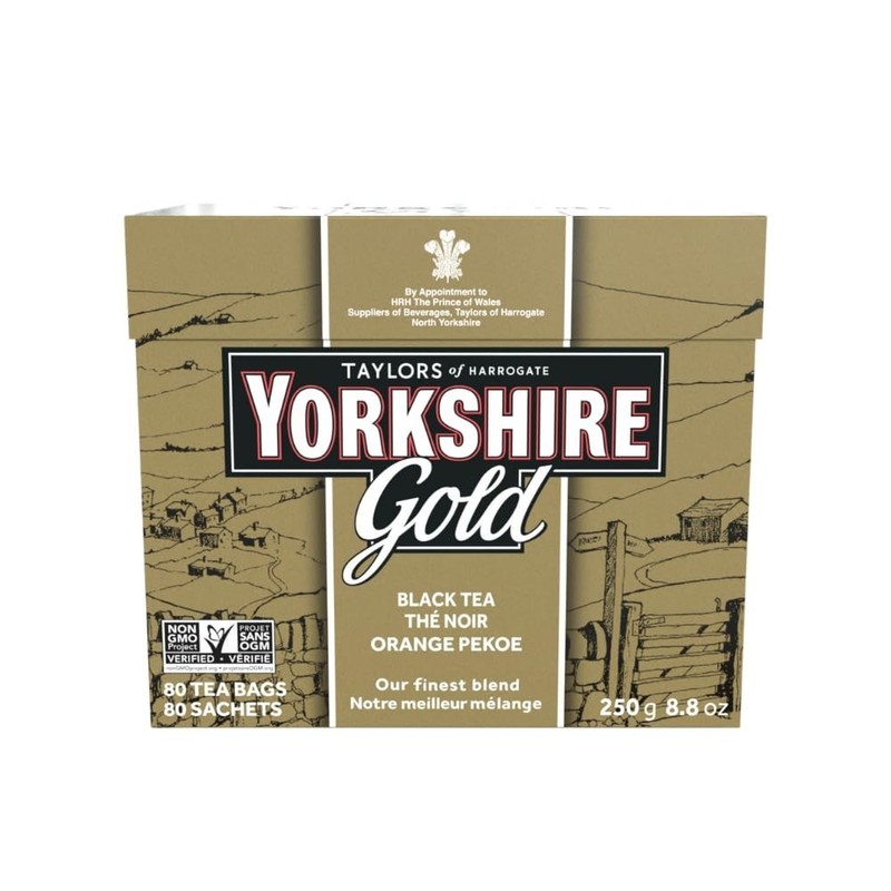 Classic British Breakfast Blend - Yorkshire Gold Pillow Tea Bags, 80 Count gallery