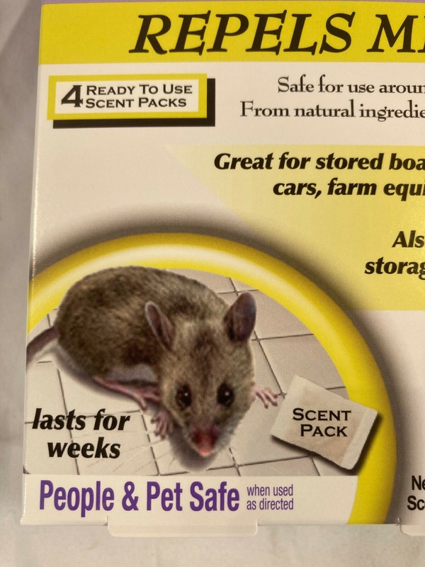 Bonide Mouse Magic Mice Repellent Bait. 4 Ready to use Scent Packs! Pet Safe gallery