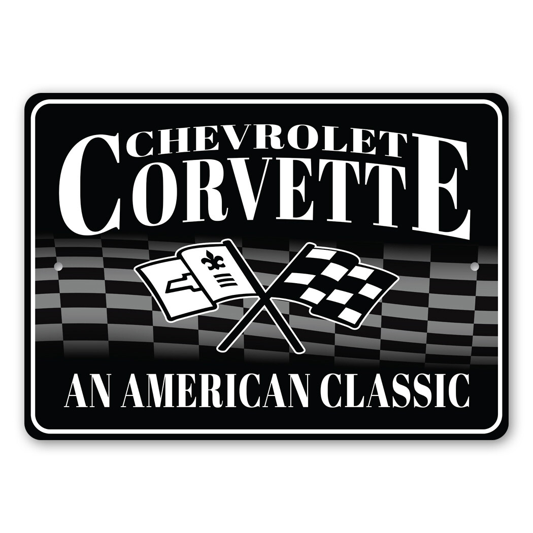 Chevrolet Corvette American Classic Metal Sign Chevy Automotive Car Man Cave gallery