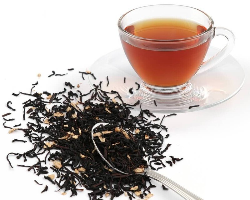 GINGER CEYLON BLACK TEA COPPERY BRIGHT NATUREL FLAVOURED CHIPS HANDPICKED gallery