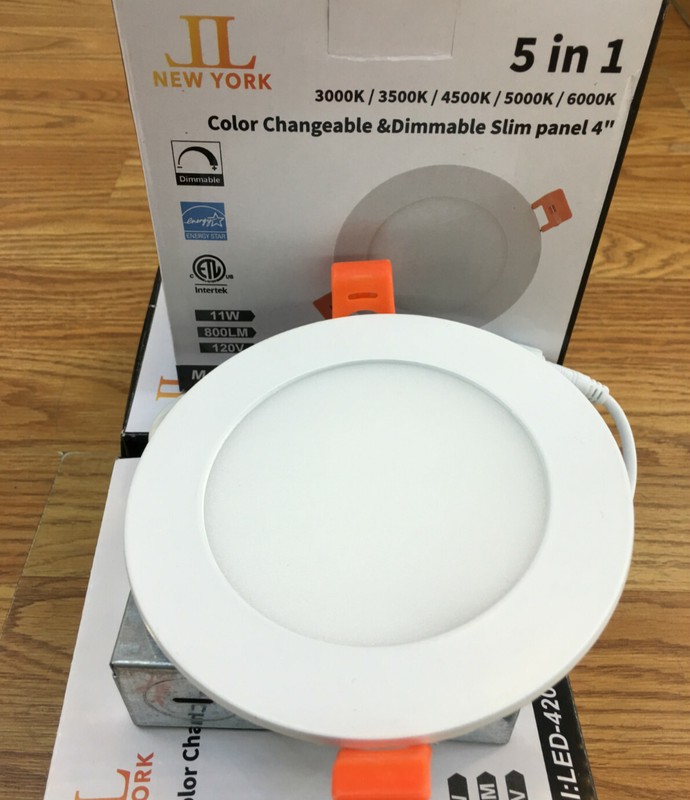 4/6 inch LED Slim Panel Color Changeable&Dimmer 5in1 3000k/3500k/4500k/6000k ETL gallery
