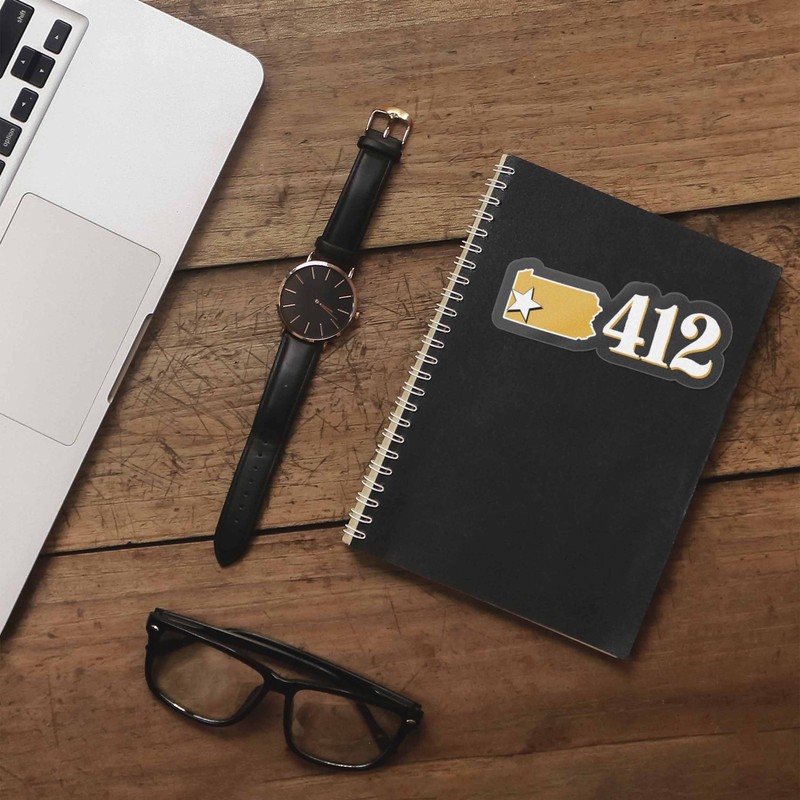 412 Area Code Pittsburgh Sticker - PGH Pennsylvania Decal gallery
