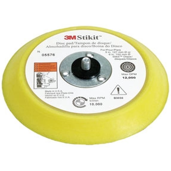 3M 5576 6" Stikit Disc Pad Sanding Backup Pad Automotive Hook & Loop gallery