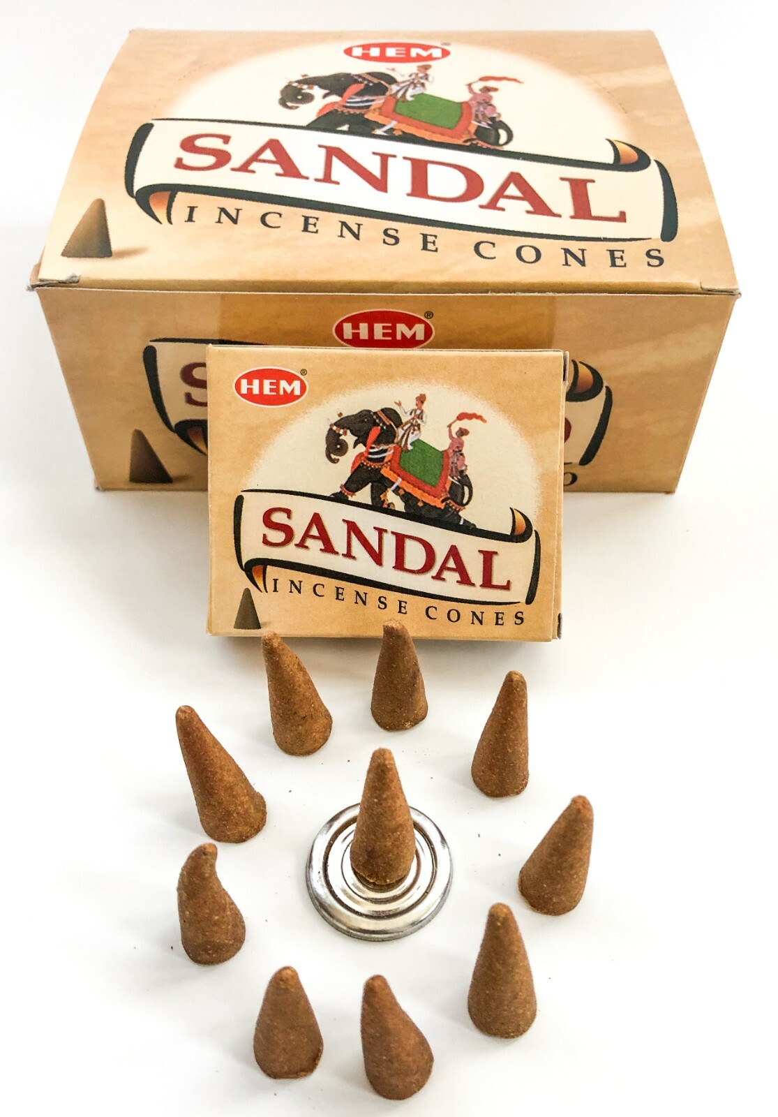 Hem Sandal Incense Cones - For Relaxation - 10-20-30-50-100-120 Free Shipping! gallery
