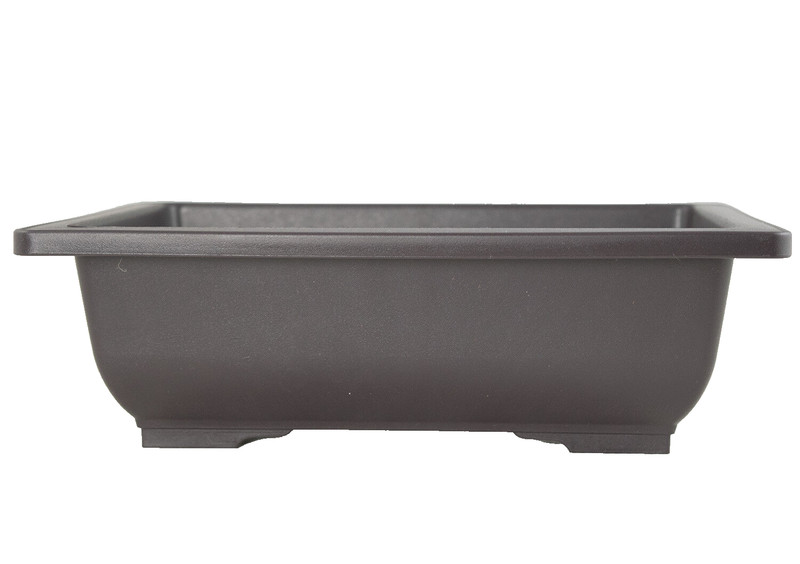 8 Rectangular Plastic Bonsai / Cactus & Succulent Pot 10"x 7.5"x 3" Dark Brown gallery