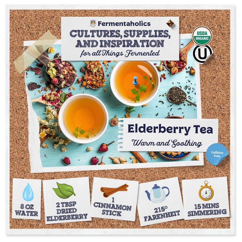 Fermentaholics USDA Organic Dried Elderberries, 8oz Free Of Chemicals gallery