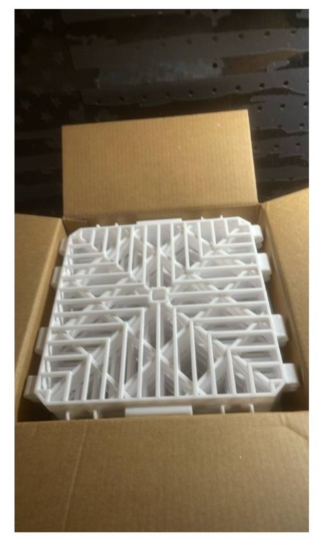 7" Interlocking Radiator Cover Snap Tiles White DIY Heater Cover Panels - 12 Pc. gallery
