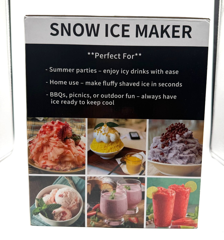 Snow Ice Maker Machine Shaved Ice Dessert Maker 20kg/24H New Sealed gallery