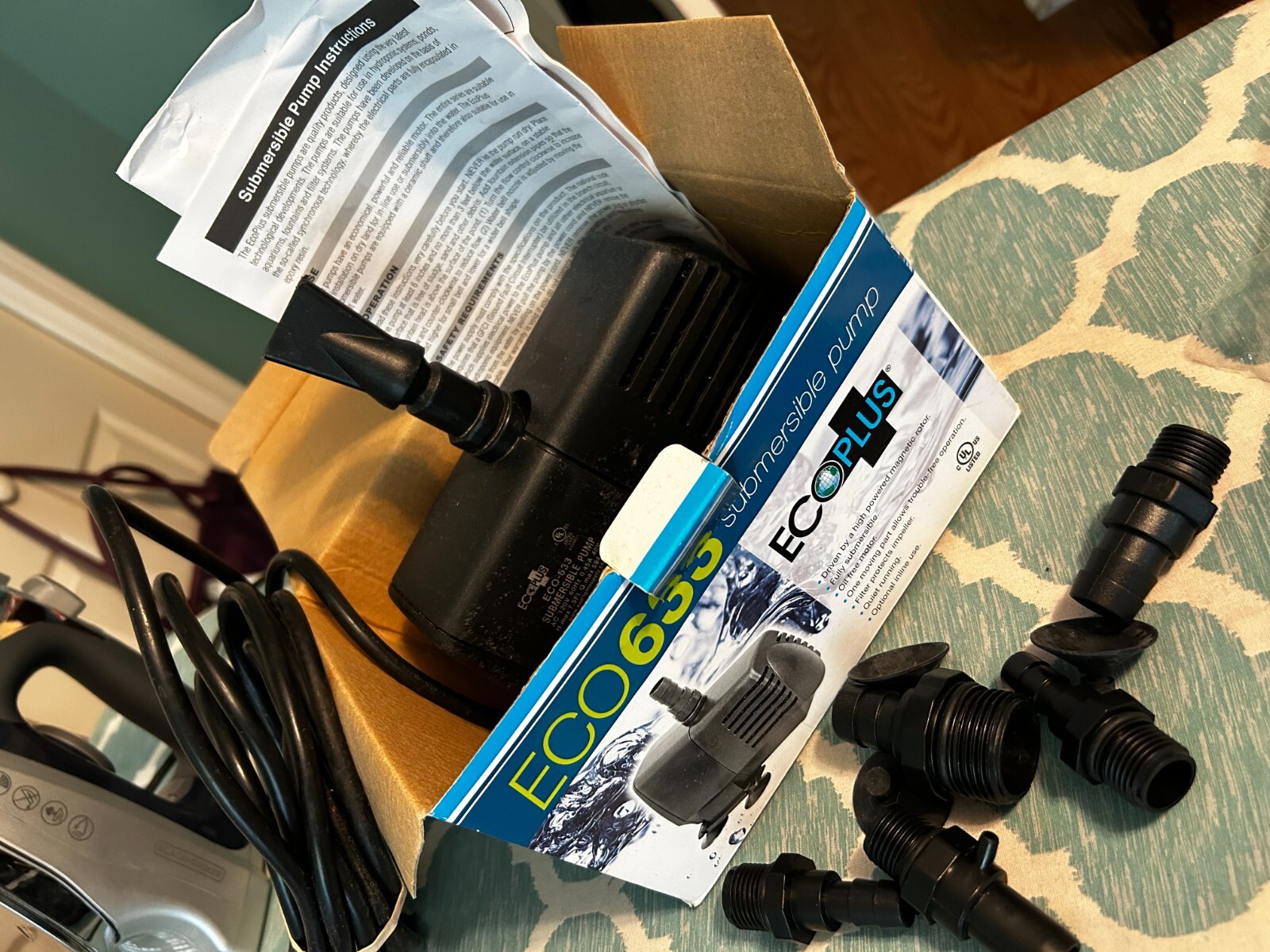 EcoPlus Eco 396 Fixed Flow Submersible or Inline Water Pump 396 GPH gallery