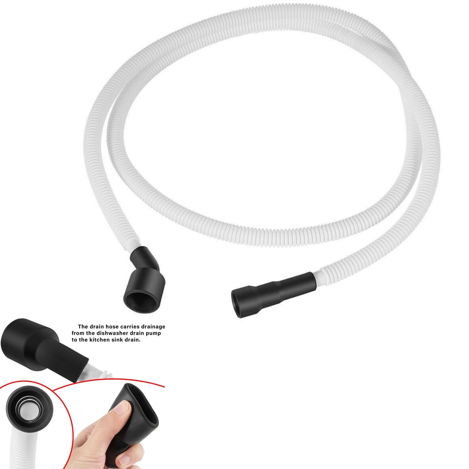 for Electrolux Frigidaire Dishwasher Drain Hose 807117001 gallery