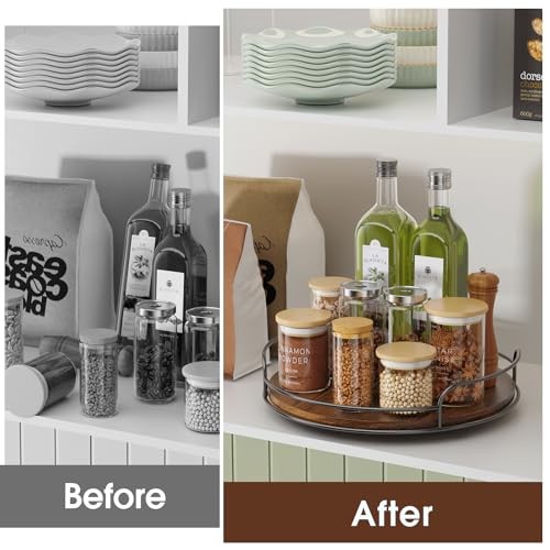 2 Pack 9'' 10'' Lazy Susan Turntable Organizer for Table Top 9in+10in 2 Pack gallery