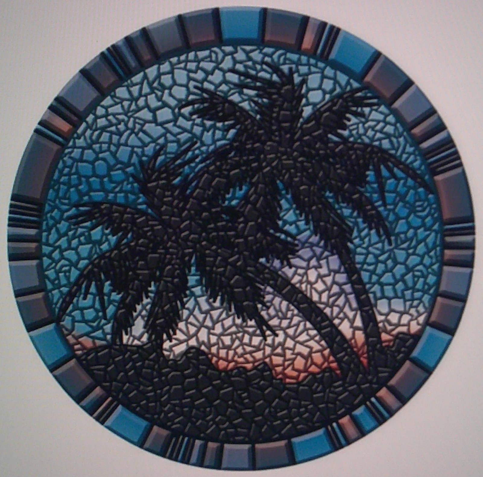 SWIMMING POOL DRAIN COVER - PALM TREE MAT - New Unopened with box from factory. gallery