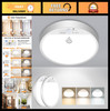 2-Pack Motion Sensor Ceiling Light 15W 1500LM, 3000K/4000K/6500K, Flush Mount fo gallery