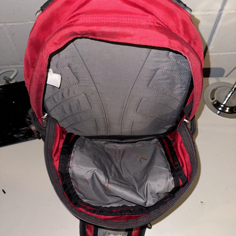 The North Face Jester Red Gray Outdoor Hiking School Backpack  4