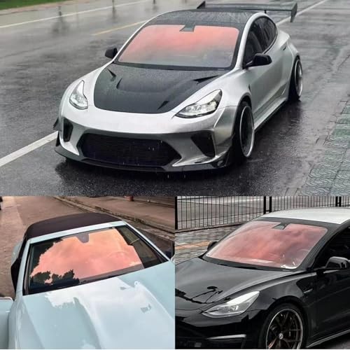 Car Window Tint 80% VLT, 80 Percent Chameleon Red Window Tint 20In x 10Ft gallery