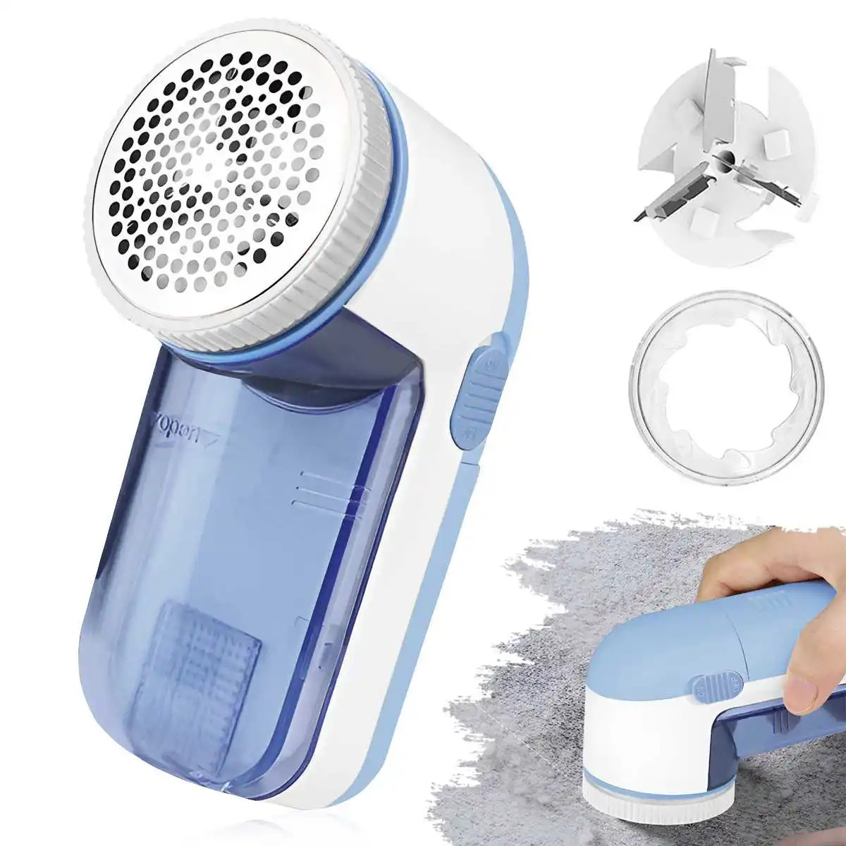 Portable Lint Remover (Without 2 AA Batteries) Quick Cleaning Home Assistant gallery