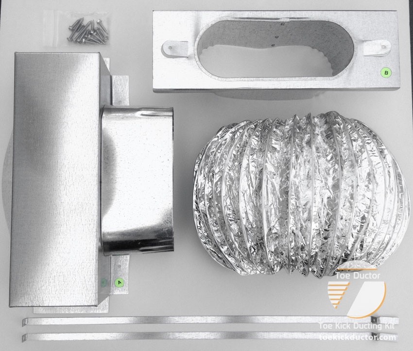 Toe Ductor Floor Vent Under Cabinet Toe Kick Ducting Kit gallery