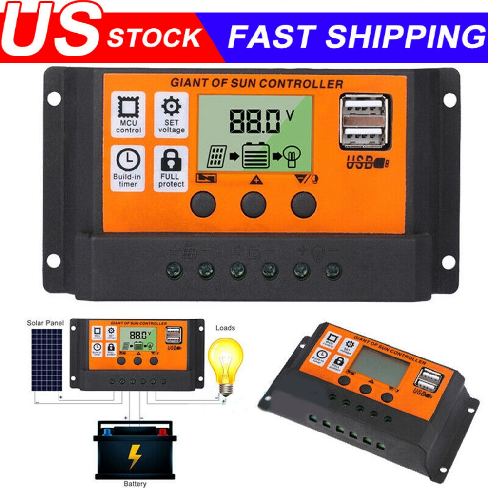 30-100A MPPT Solar Panel Regulator Charge Controller 12V/24V Auto Focus Tracking gallery
