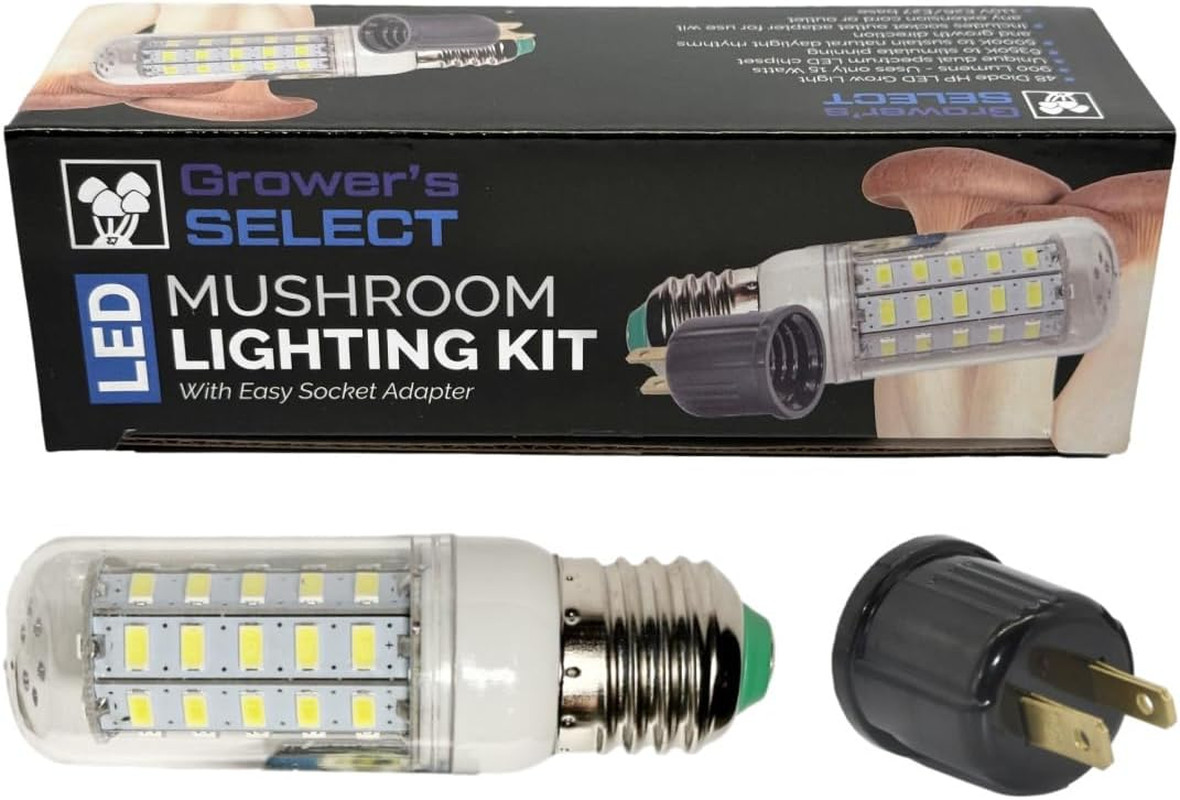 E26 LED Grow Light Mushroom Lighting Kit With Socket Adapter Energy Efficient gallery