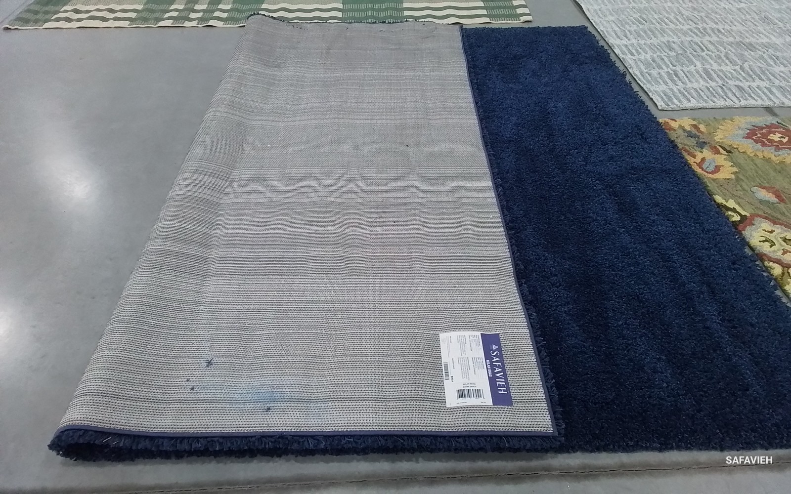 NAVY 8'-0" x 10'-0" Back Stain Rug, Reduced Price 1172784391 SG180-7070-8 gallery