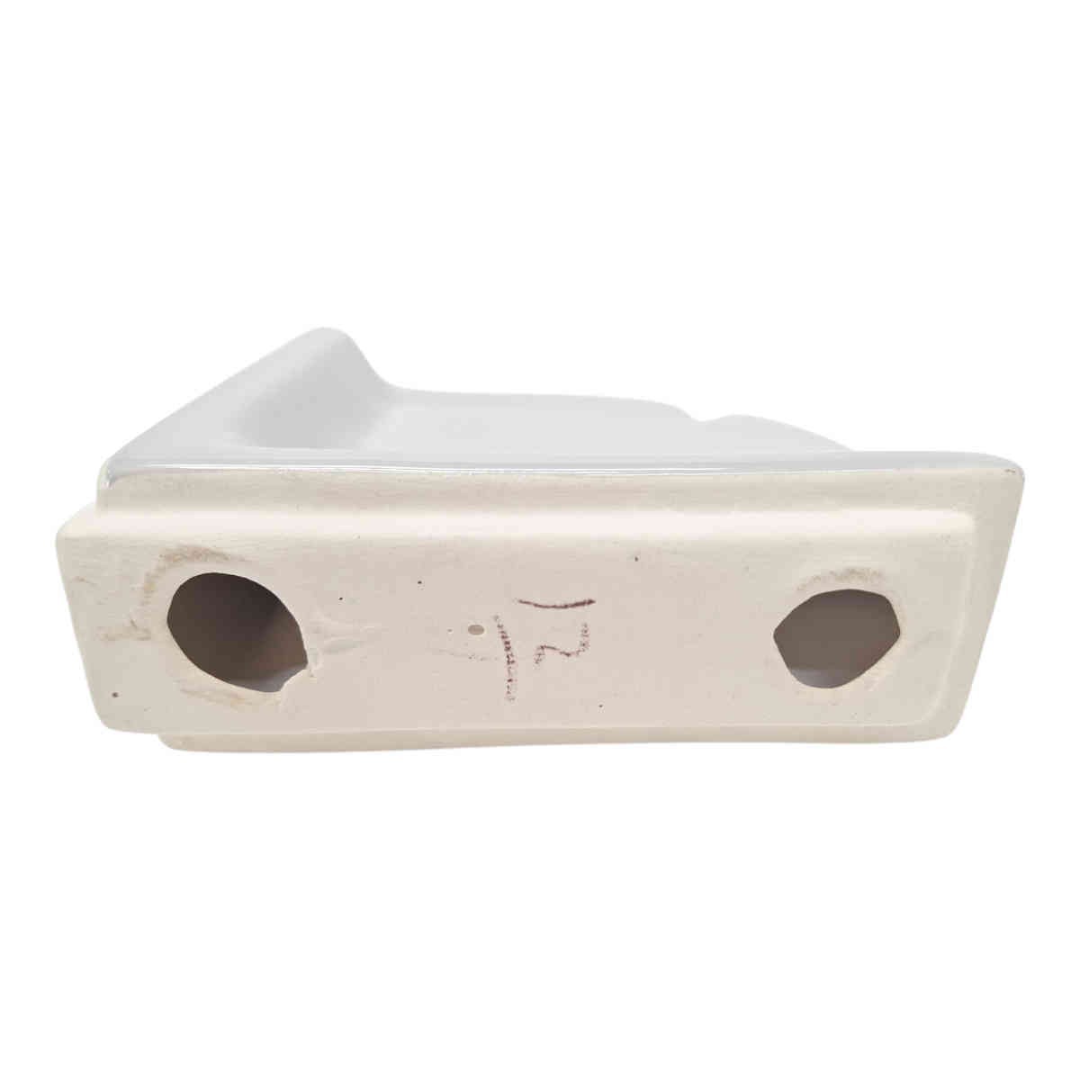 SereneDrains Round Small Ceramic Corner Shelf for Shower Bathroom Wall Tile gallery