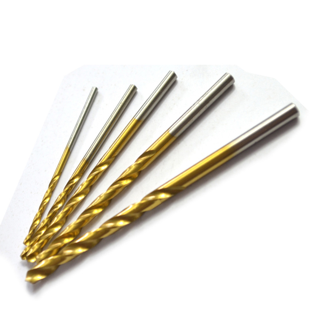 20-piece 15/64" Round Shank HSS Titanium Coated Twist Drill Bits for Metal gallery