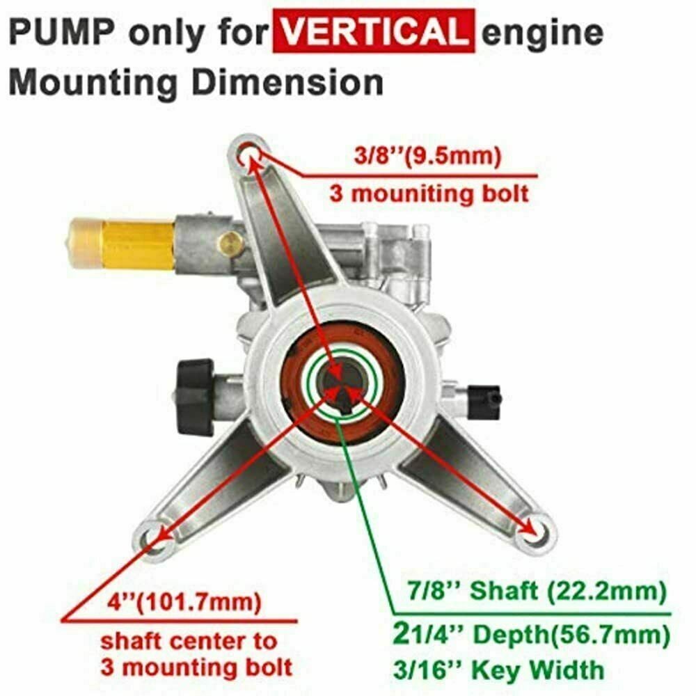 2900psi Power Washer Pump for Homelite Ryobi Craftsman Husky 7/8" Vertical Shaft gallery