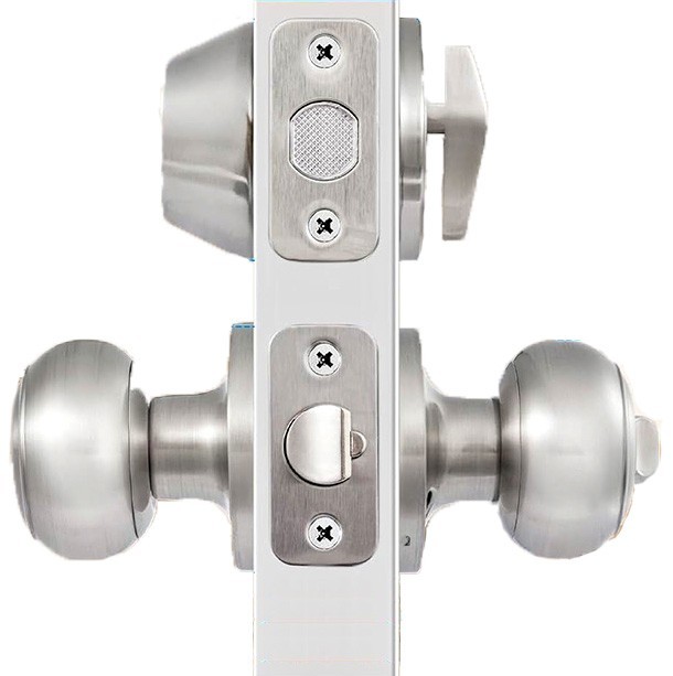 4 PACK KEYED ALIKE DOOR KNOBS LOCK DEADBOLT HEAVY DUTY EXTERIOR ROUND HANDLE SET gallery