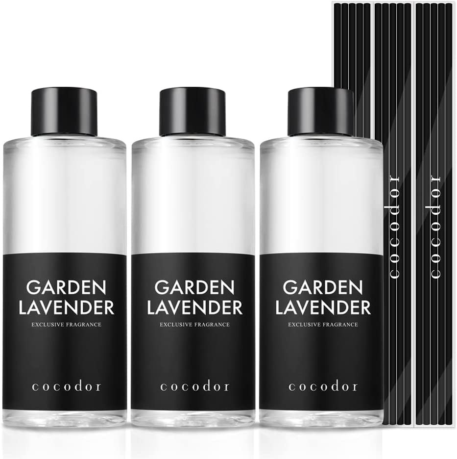 COCODOR Reed Diffuser Oil Refill/Garden Lavender/6.7Oz(200Ml)/3 Pack/Aroma Thera gallery