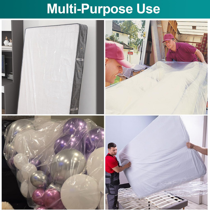 Mattress Bag for Moving Storage Plastic Mattress Protector Cover Twin and Full gallery