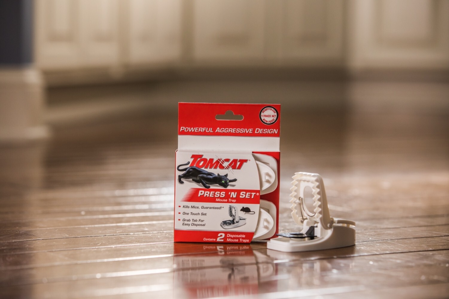 Tomcat Press 'N Set Mouse Trap, 4-Pack (8 Traps) gallery