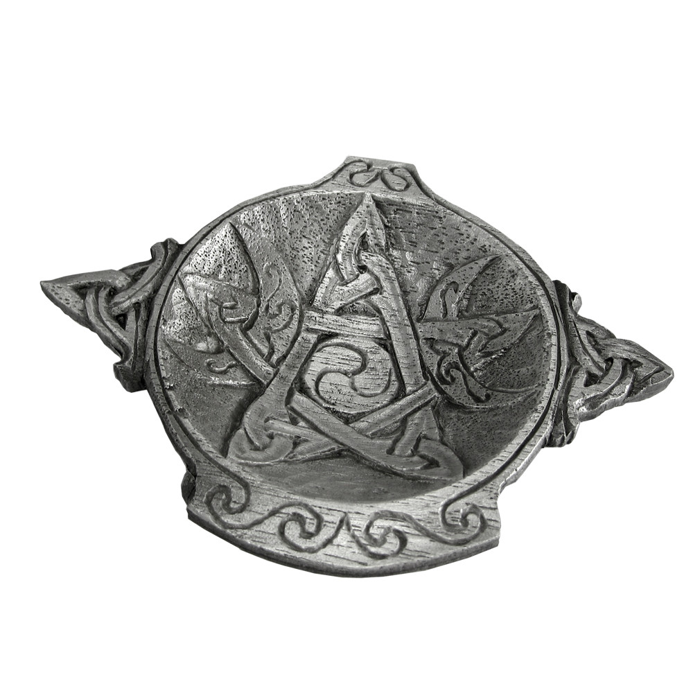 Pewter Moon Phase Offering Bowl - Wicca Pagan Altar Ritual Supplies Dryad Design gallery