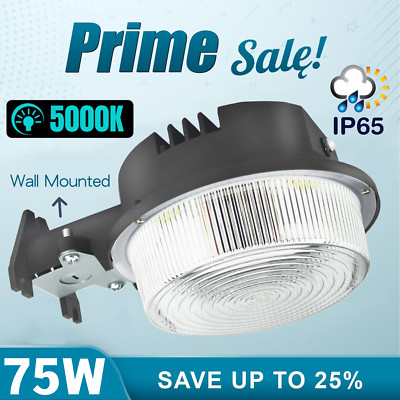 LED Barn Light Fixture 75Watt IP65 8,400 Lumens - AC100-270V with ETL FCC Listed gallery