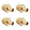 4 Pieces Barb Crimp Pex 1/2 Inch x 1/2 Inch Male NPT Adapter P4 1/2 x 1/2 gallery
