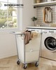 SONGMICS Laundry Basket with Wheels, 34.3 Gallons (130 L) Rolling Laundry Hamper gallery