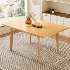 Dining table solid wood frame 450 pounds load-bearing natural wood