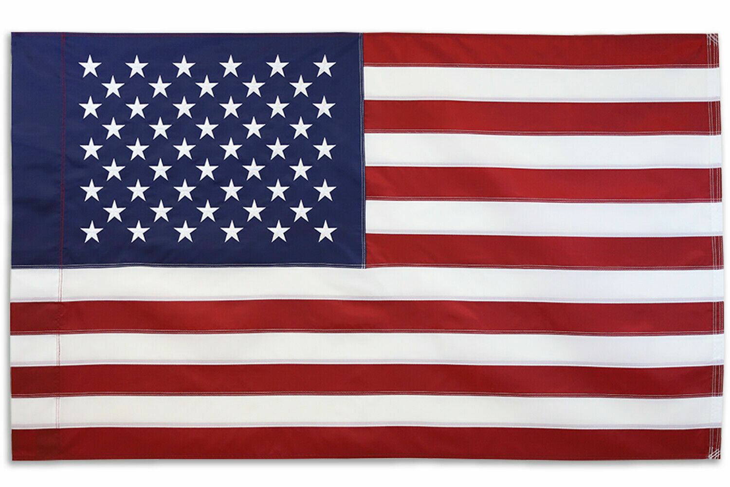 Embroidered USA Flag 28"x48" Embroidered American House Flag Sleeved USA Flag gallery
