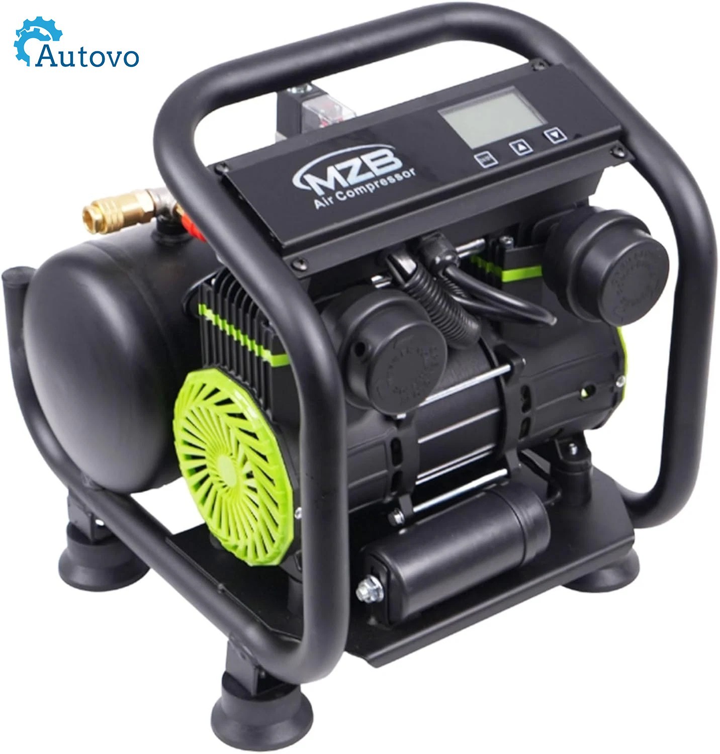 1.6 Gallon Ultra Quiet Air Compressor Portable with Wheels 70db/110V/1.2HP gallery