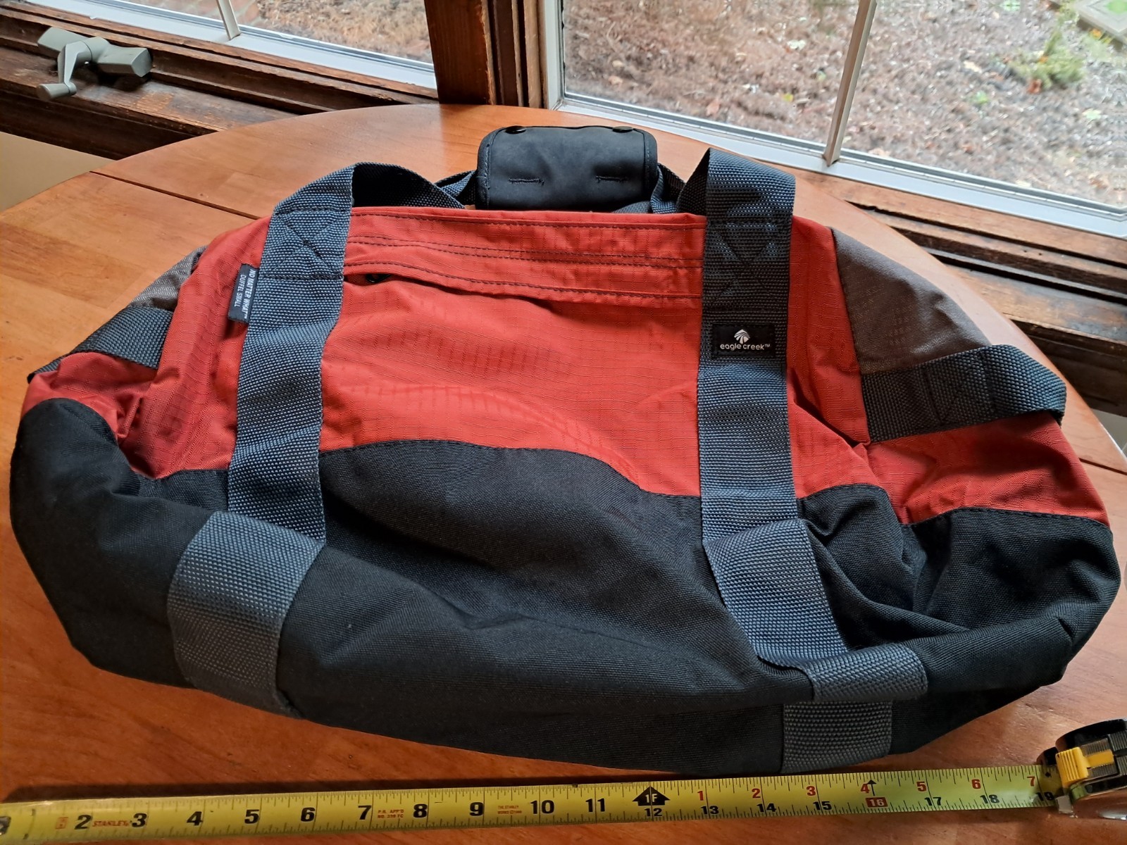 Eagle Creek No Matter What Duffel Backpack Bag Black Small Orange