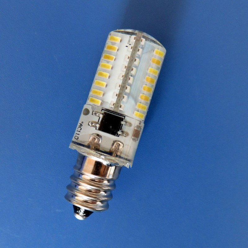 10pcs E12 Candelabra LED Light Bulb C7 64LED 3014SMD Lamp Warm White 110V 120V H gallery