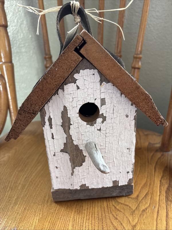 RUSTIC BIRDHOUSE Handmade Recycled/Repurposed Material, Horse Harness, Barn Wood gallery