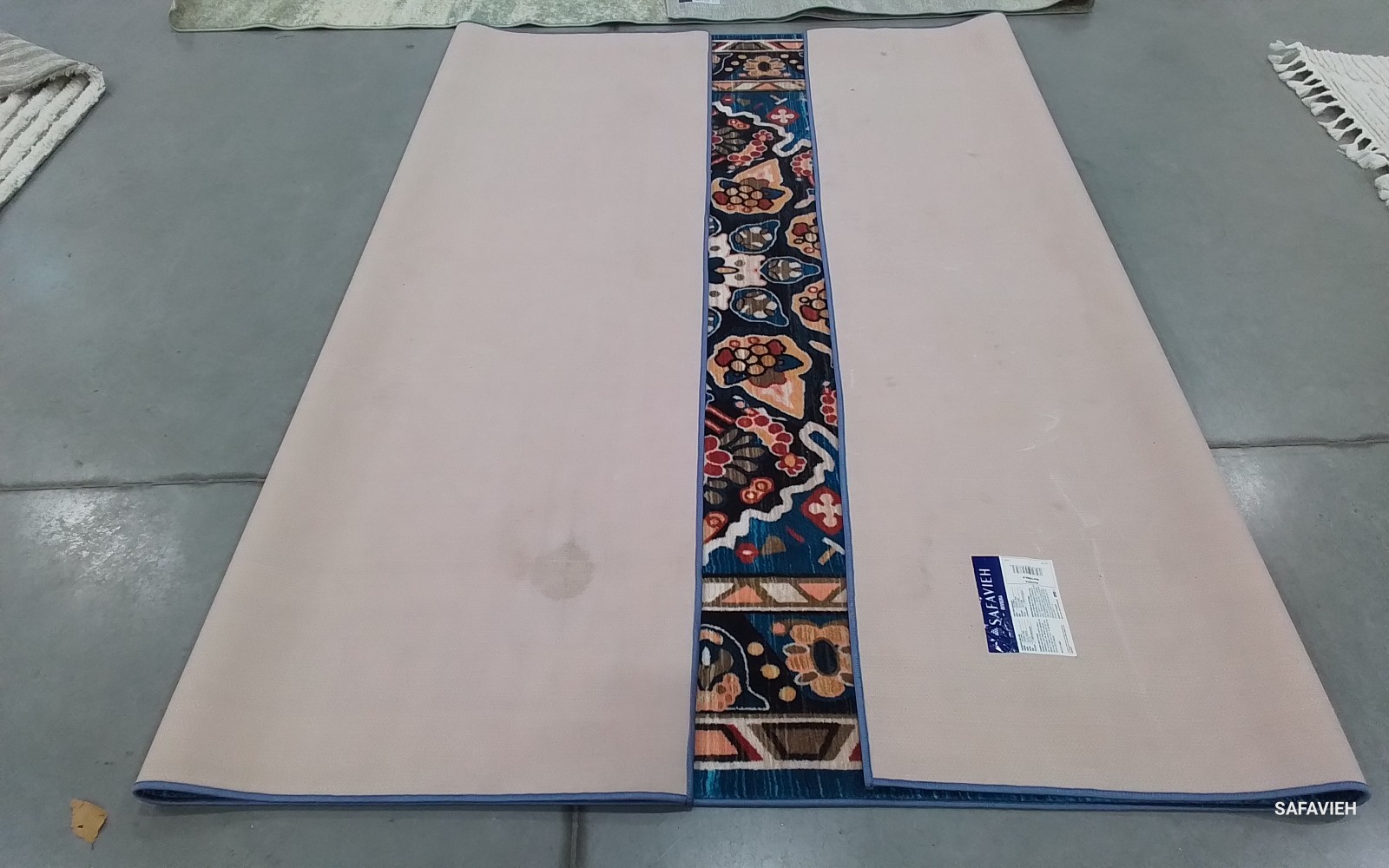 BLUE / BLACK 7'-9" x 10'-0" Back Stain Rug, Reduced Price 1172783561 RIV155M-8 gallery