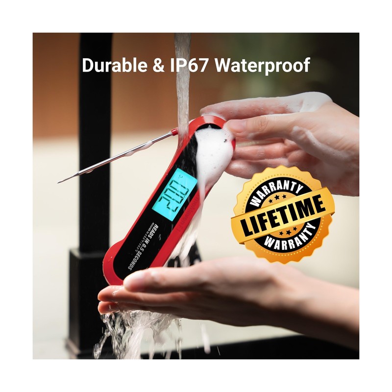 Professional 3X Faster 0.5sec Instant Read Meat Thermometer Digital... Fast Ship gallery