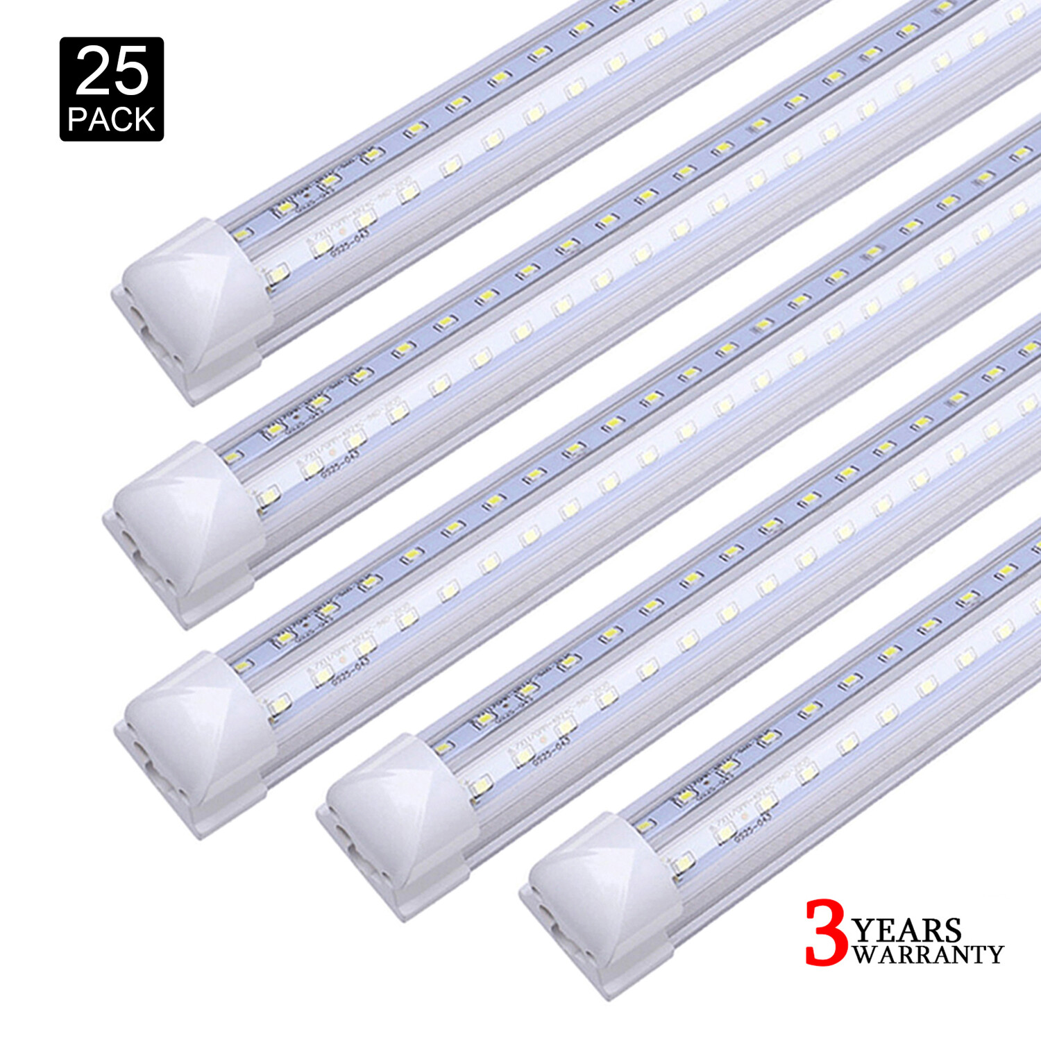 25Pcs T8 4FT Integrated Led Tube Light Bulbs 36W 4' Led Shop Light Fixture 6000K gallery