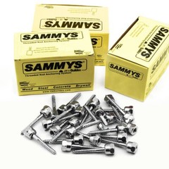 Sammys GST 200 1/4 Inch Vertical Thread Rod 1/4 x 2 Inch Screw Steel (75 Piece)